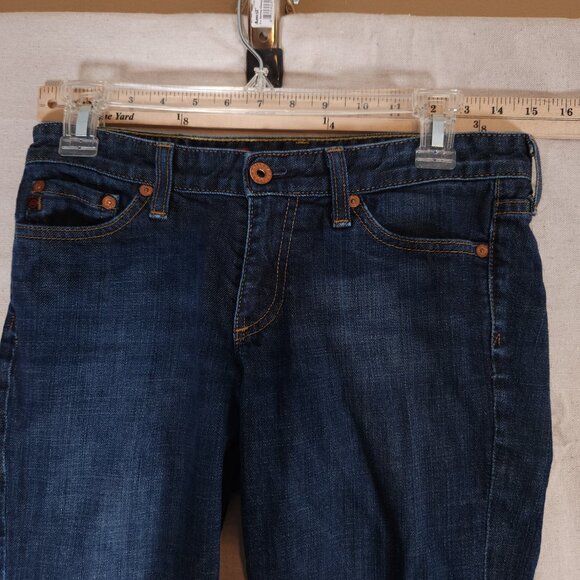 AG Adriano Goldschmied the Club Flare Blue Jeans Womens Size 27R Denim Pants - Picture 4 of 15